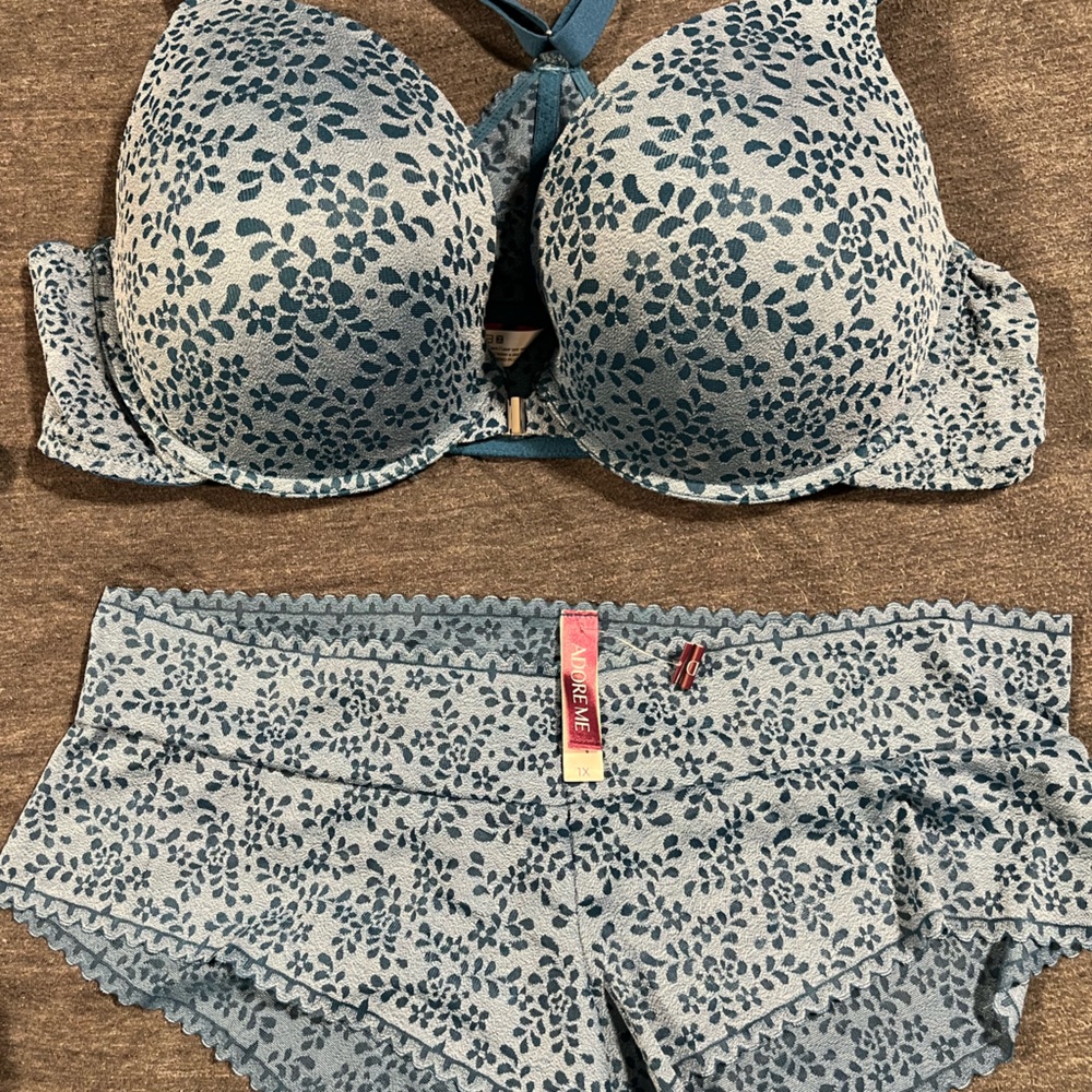 Adore Me 2 piece Set - NWT Bottoms & Worn Once & couldn’t return Bra (wrong fit)